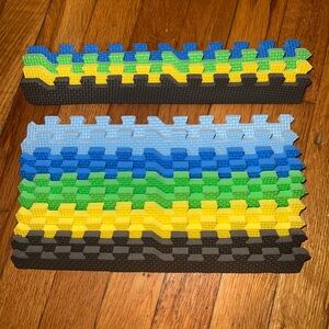 Trim Foam Play Mat Kids Baby Child Edge Colorful Floor Tiles Interlocking Gym